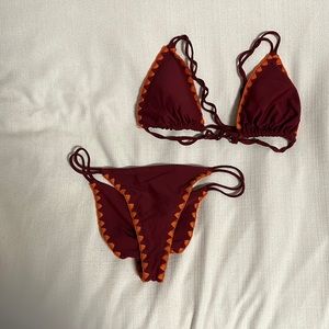 Red and Orange Bikini